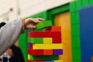 building blocks are great basic outdoor toys